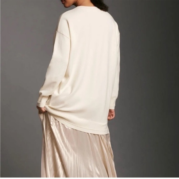 Anthropologie Long Sleeve Pleated Twofer Sweater Maxi Dress Size 3X NEW - Picture 6 of 15